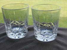 2 x Cavan Crystal  INNISFREE Whiskey Tumblers  - Ex Cond - Stamped