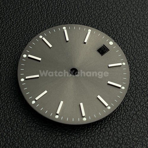 29mm dark grey watch dial - grey, for