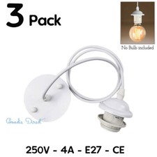 3 Pcs, Pendant Light Fitting