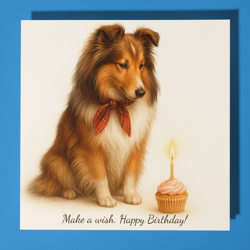Shetland sheepdog happy - shetland,