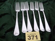 ANTIQUE SILVER PLATE EP A1 OLD ENGLISH 6 DINNER FORKS  7.95" BY  DANIAL & ARTER