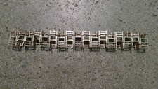 Handmade Sterling Silver Chair Bracelet Kokon to Zoi Modernist sculpture UNIQUE