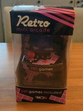 Red 5 Retro Mini Arcade Machine 240 Inbuilt Arcade Games With Instructions...