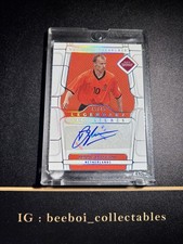 Dennis Bergkamp Sticker Auto /49 2022 Panini National Treasures FIFA Netherlands