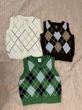 Boys Cute Vintage Argyle