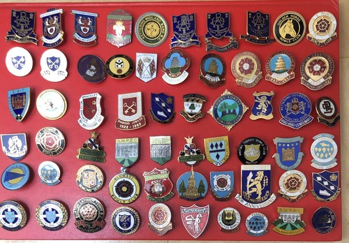 Vintage bowling club - vintage, enamel