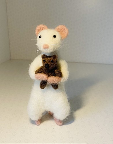 Mouse teddy hand crafted - -,