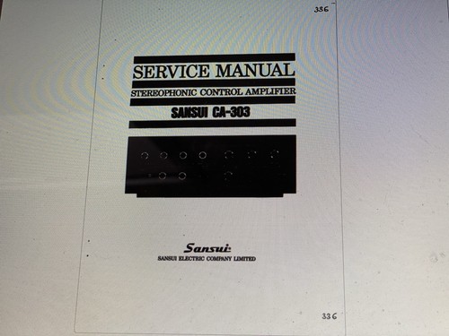 Sansui 3000 service manual - ,