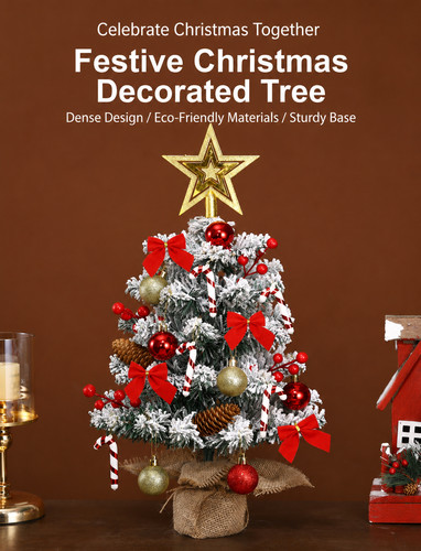 45cm frosted mini christmas - 45cm,