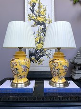 Yellow Floral Bird Motif