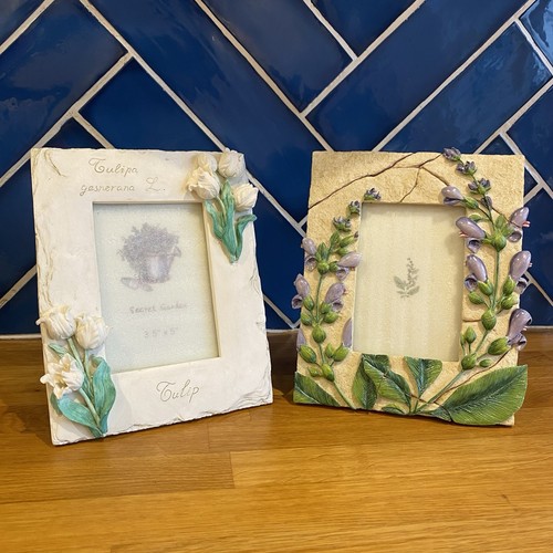 Botanical flower photo frames - botanical,