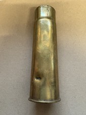 WW1 German 57mm trench art engraved case dated 1916 Marked base Karlsruhe