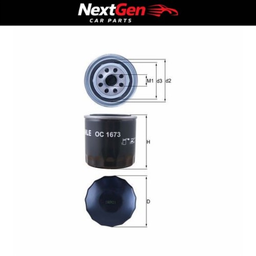 Oil filter mahle oc1673 - mahle, for