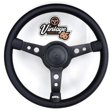 Steering Wheel Black 15" 36