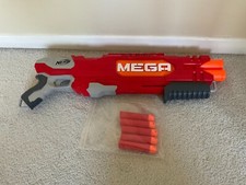 Nerf mega doublebreach gun + 5 bullets.