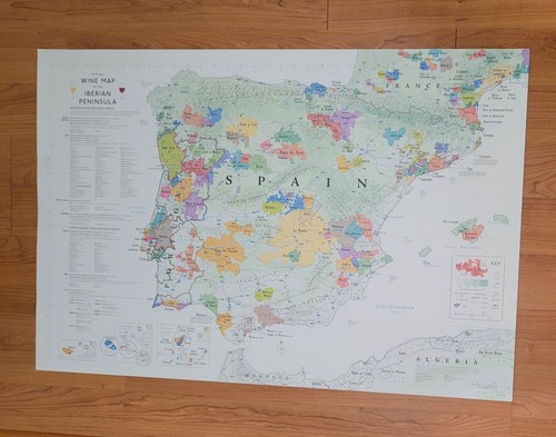 Long wine map of the - de,
