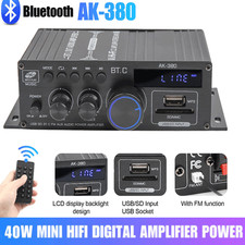 Mini Bluetooth 5.0 Digital Power Amplifier USB Music Player FM Stereo Audio Amp