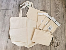 Bundle of Canvas Craft Blanks - Tote Bag, Drawstring Bag, Shopping bags