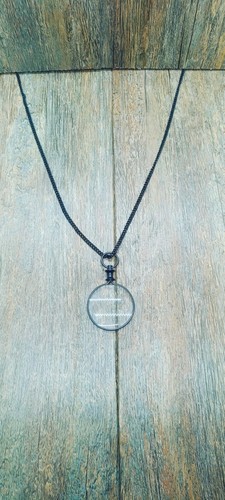 Brass magnifying glass - brass, vintage
