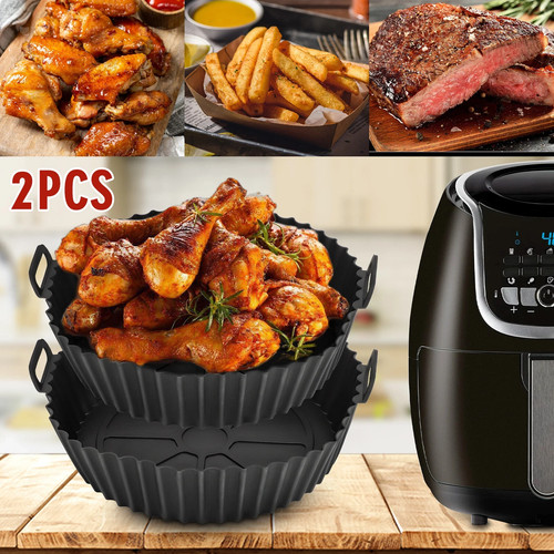 2pcs silicone air fryer - silicone,
