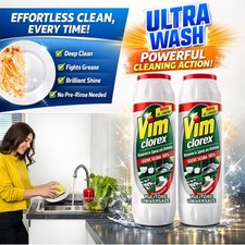 2x VIM CLOREX SCOURING POWDER
