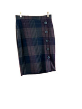 Size14 skirt Tartan mix by Boysens  elasticwaist relaxed28in knee length pull on