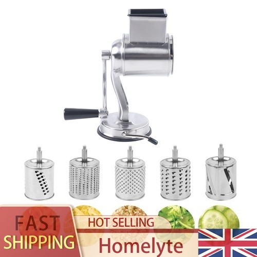 Rotary cheese grater hand - grater, drum