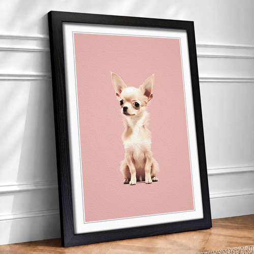 Chihuahua minimalism framed - chihuahua,