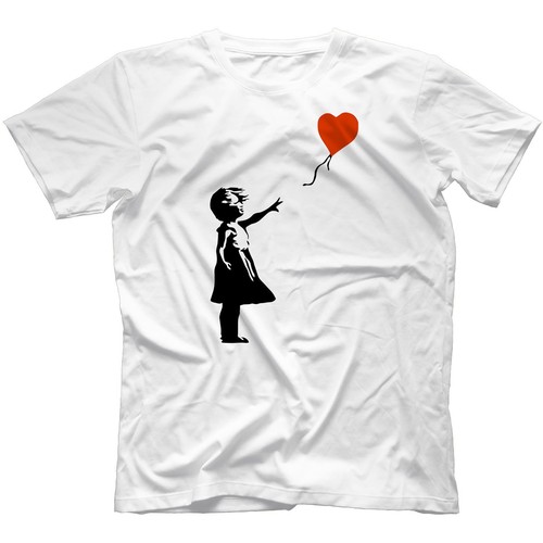 Banksy shirt balloon girl - banksy, t