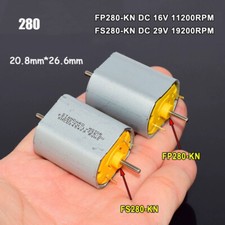 Mini 280 Motor DC 9V 12V 18V 24V High Speed Large Torque Dual 2mm Shaft DIY Toy