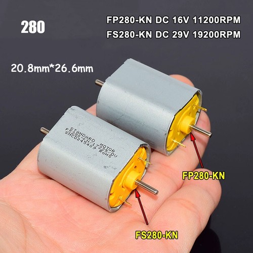Mini 280 motor 12v - 9v, 18v