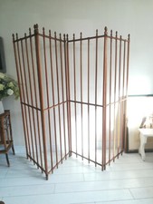 Arts & Crafts 4 Fold Dressing Screen Room Divider Extremely Rare Restoration 