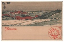S5669/Meissen litho postcard