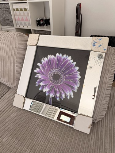 Painting purple gerbera - purple,