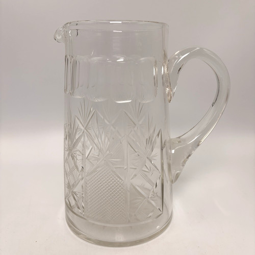 Vintage clear cut glass style - cut,