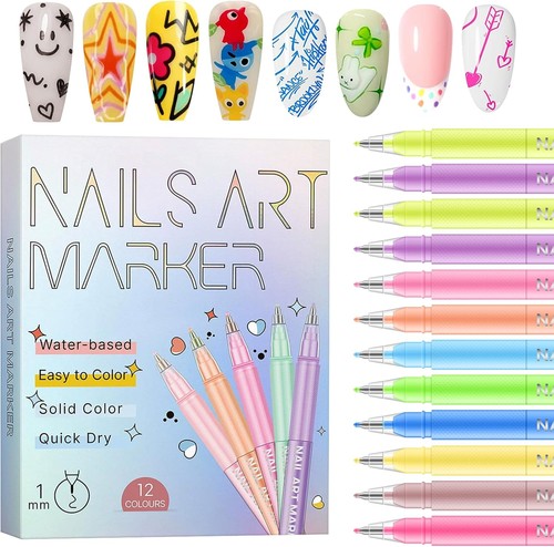 Colors nail art pens set - pens, set,