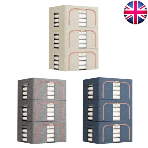 3pcs clothes storage bins - 3pcs,