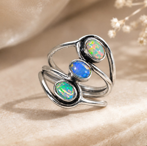 Ethiopian opal gemstone 925 - gemstone,