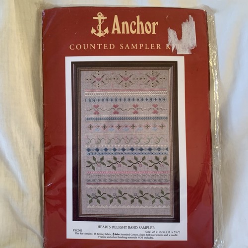 Anchor cross stitch kit hearts - stitch,