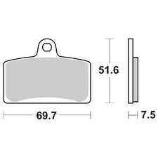 Pair Brake Pads 821HS 821 HS