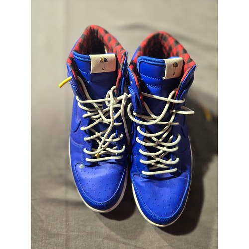 Nike dunk high blue - blue, plaid
