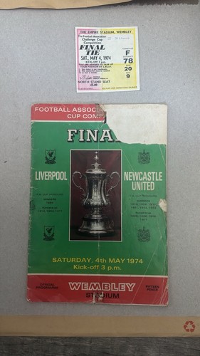 Cup final ticket - cup, ticket/stub