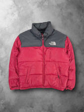 Red Y2K The North Face Nupste