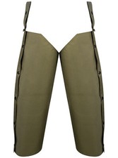 JACK PYKE Unisex Button Up Waterproof Over Trousers Chaps Olive Green