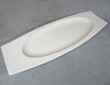 Lovely Vintage Maxwell & Williams White Ribbed Stylish Rectangle Serving Plate