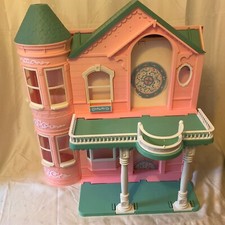 Vintage 1995 Barbie Victorian Dream House by Mattel Italy with Working  Elevator
