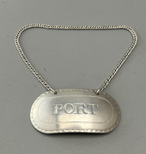 George III Silver Wine Label