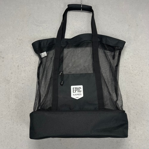 Epic games black mesh tote - tote, bag