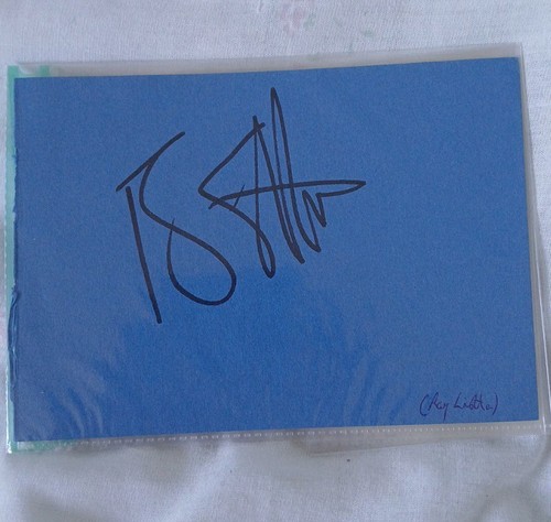 Ray liotta signed card good - ray,