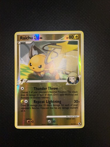 Pokemon raichu 111 - 31/111, rare